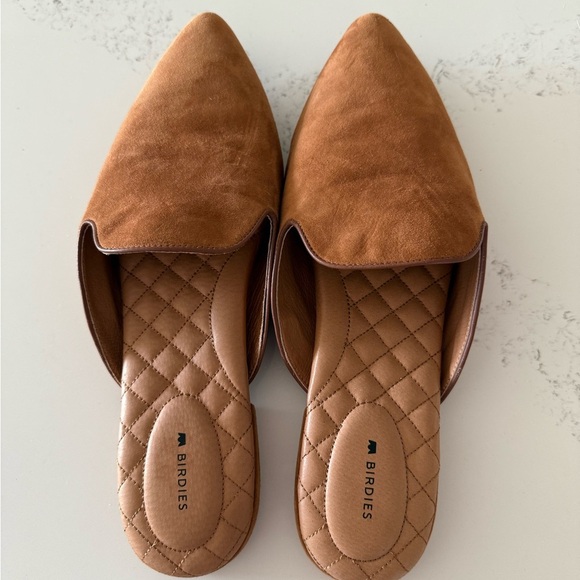 New Birdies Women's Tan Suede Slip-On Shoes Size 12​